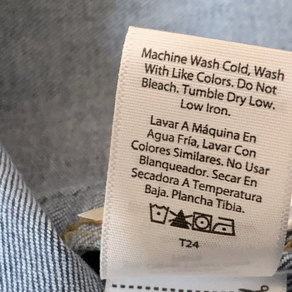 Time And Tru Denim Jean Jacket NEW Womens Large Stretch Buttons Pockets Boho - Picture 10 of 14